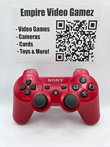 Controlador Sony Playstation 3 PS3 DualShock 3 ROJO OEM CECHZC2U - Limpio y probado - Imagen 1 de 2