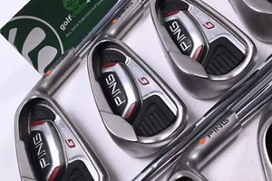 Ping G20 Irons / 4-PW+SW / Orange Dot / Senior Flex Ping CFS Shafts - Picture 1 of 7