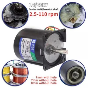 60KTYZ 2.5-110rpm/min Synchronous Motor 110/220V 14W/28W Permanent Magnet CW/CCW - Picture 1 of 9