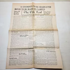 1943 Santa Rosa Jr. College Studentenzeitung "The Oak Leaf" Vintage Original - Bild 1 von 6