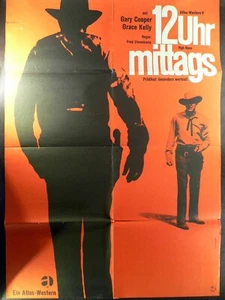 12 Uhr mittags - Gary Cooper - Grace Kelly - Filmposter A1 84x60cm gefaltet - Imagen 1 de 1