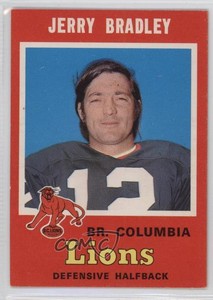 1971 O-Pee-Chee Canadian Football League Jerry Bradley #44