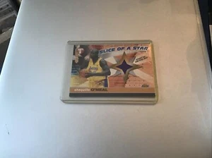 2001-2002 Topps Pristine Shaquille O’Neal Slice of a star Patch LA LAKERS - Rare - Picture 1 of 3