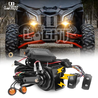 Kit legal universal UTV buzina de seta rua com interruptor balancim para Can-Am SXS - Imagem 1 de 4