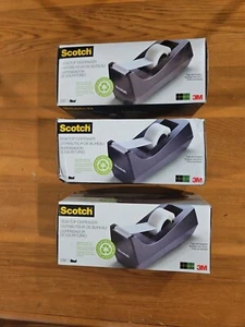 3 SCOTCH Desktop Tape Dispensers - Non-Skid Base - Weighted - Picture 1 of 1