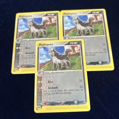 Mightyena 42/109 Ex Ruby & Sapphire Pokemon Card E Series Uncommon Non-Holo MP 3 - Image 1 of 4