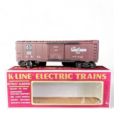 K-Line O Scale ATSF Classic Santa Fe Map Car #5 Single Door Box Car K-64235 - Image 1 of 4