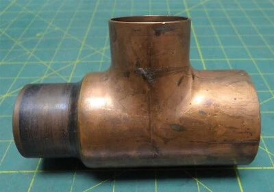 Nibco 9103150 611RR 2" x 1-1/2" x 1-1/2" C x C x C Wrot Copper Tee Fitting - Image 1 of 4