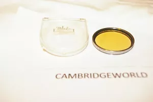 39mm 85C COLOR CORRECTION AMBER SCREW in OPTICAL GLASS NEW FILTER for LEICA - Picture 1 of 1