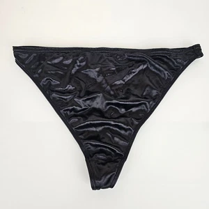 Vintage Avenue Body Liquid Second Skin Satin Shiny Thong Panties Plus 18 20 - Picture 1 of 5
