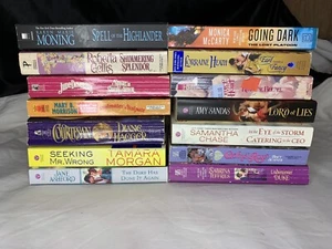 Lot Of 14 Romance Novels Books Paperback Mixed Authors - Picture 1 of 6