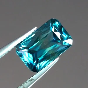 Piedras Preciosas Genuinas Sueltas Octágono Verde Natural Azul Circón Camboya 2,43 quilates - Imagen 1 de 6