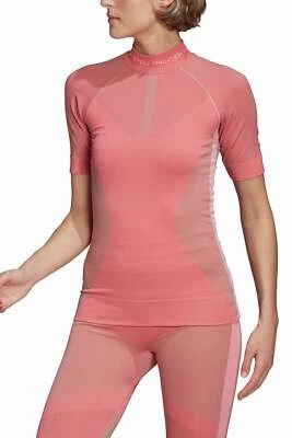 $100 adidas By Stella McCartney Run Knit Tee Women's Running Shirt Size Medium  - Image 1 of 4