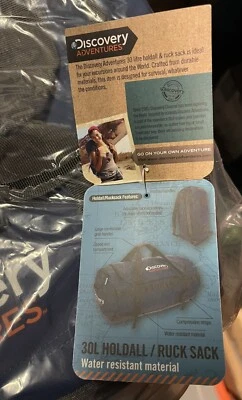 30 Liter Reisetasche 2 in 1 Rucksack Reise Sport Gym Camping Discovery Adventures - Bild 1 von 2