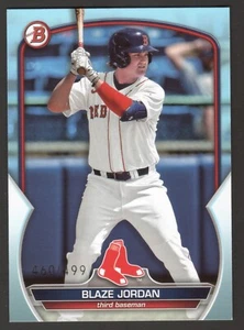 2023 Bowman BLAZE JORDAN #BP-101 (RC) Blue 460/499 Red Sox - Picture 1 of 2