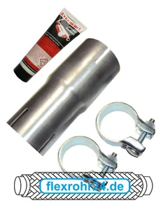 Auspuff Adapter Anschluss Rohrverbinder Reduzierstück 50 auf 45mm +Montagepaste - Bild 1 von 1