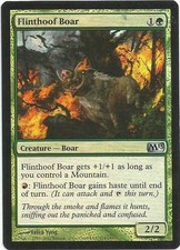 1x Foil - Flinthoof Boar - Magic the Gathering MTG Magic M13 2013