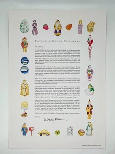 Patricia Breen 1996 Christmas Ornament Catalog/Line Board/Merchandise Board - Picture 1 of 7