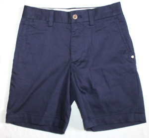 NEW Polo Ralph Lauren boy's size 12 navy blue chino golf shorts flat front 8.5"