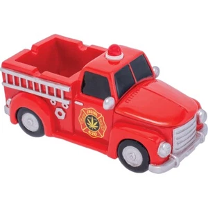 9" Fujima Red Smoke Squad Light-Up Firetruck Engine Ashtray and Stash Storage - Bild 1 von 9