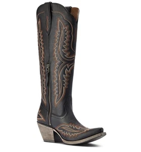 Ariat WOMEN'S 8.5 M Casanova Brooklyn Black Tall Western Boots 10042447 - Picture 1 of 9