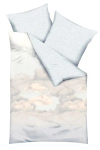 Biancheria da letto Mako-Satin Cotone - Kaeppel Set Nuvole Viola Nuvole - 155x220 cm - Foto 1 di 1