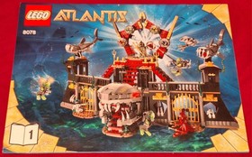 Lego 8078 Atlantis Instruction Manual Book 1 ONLY 2010