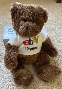 2005 Aidan eBay 10th Anniversary Stuffed Teddy Bear - Picture 1 of 7