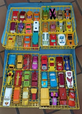 SAMMLUNG vintage Lesney MATCHBOX Superfast UK 1970s Konvolut  + carry case - Bild 1 von 4