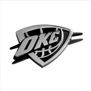 Oklahoma City Thunder emblema automatico ufficiale NBA premium metallo massiccio cromato - Foto 1 di 1