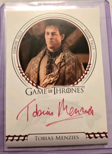 Game Thrones Legends of The Realm Tobias Menzies Red Sigil Style autograph card - Picture 1 of 1