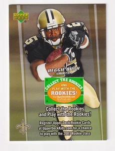 2006 UPPER DECK FOOTBALL REGGIE BUSH COLLEZIONA LA CARTA ROOKIE - Foto 1 di 2