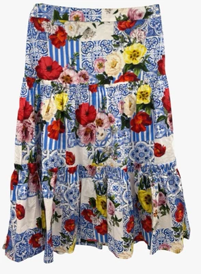 Maxi Falda Boston Propia L Floral Prarie Cottagecore Lagenlook Festival Campesino Foto 1 de 4