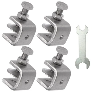 Stainless Steel C Clamps, Mini Tiger Clamp Set for Mounting, Heavy Duty Metal... - Picture 1 of 7
