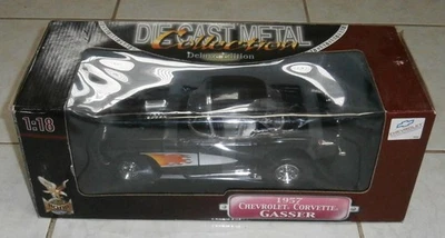 Road Signature 1957 Chevrolet Corvette Gasser масштаб 1:18 литой черный, новый в коробке - Изображение 1 из 4