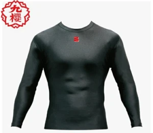 KUSAKURA JAPAN Judo gi judogi under warmer T-shirt Long sleeve SP20 Black - Picture 1 of 1