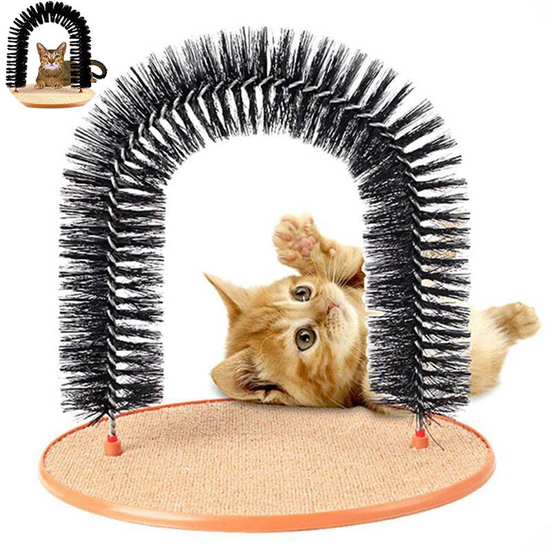 Free Catnip Cat Cats Arch Bristles Kitten Massager Bristles Grooming Scratching - Image 1 of 4