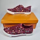 Rocket Dog Trainer Womens 5 Jokes Bexley Cotton Slip-On Red Flat New With Box