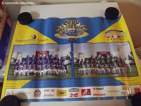 2000 Triple A All Star Baseball Game Poster International League Pacific Roches Cover