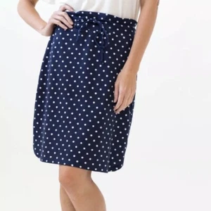 NWT Agnes & Dora Women’s Small Navy and White Polka Dot Live In Skirt NWT F5 - Picture 1 of 5