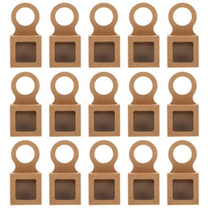 25 Stück Weinflaschenbox, Weinflaschen-Hänge-Geschenkbox, leere Geschenkbox aus - Bild 1 von 12