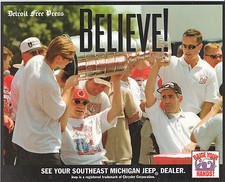 (18) card COMPLETE 1997/98 The Detroit News RED WINGS 8x10 STANLEY CUP Card SET!