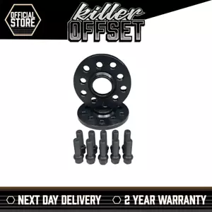 Killer Offset Wheel Spacers 20mm Pair For Audi 5x112 66.6mm + Radius Bolts - Picture 1 of 2