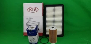 GENUINE KIA SORENTO SUV UM SERIES 2.2 L TURBO DIESEL FILTER PACK(OIL+AIR FILTER) - Picture 1 of 5