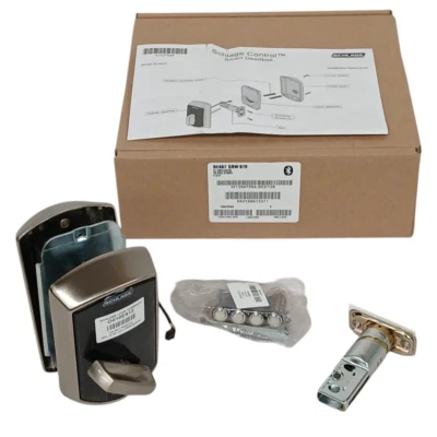 Schlage BE467 GRW 619 Control Smart Deadbolt with Greenwich Trim - Satin Nickel - Image 1 of 4