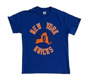 ⚡Kristaps Porzingis #6 Majestic NBA New York Knicks T-Shirt Unisex Adult Size M⚡ - Picture 1 of 7
