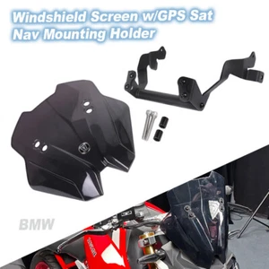 Windshield Screen w/Mobile Phone GPS Sat Nav Mounting Holder For BMW G310R 17-25 - Bild 1 von 24