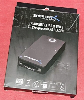SABRENT CFexpress B | Thunderbolt 3 & USB Typ C OTG Kartenleser (CR-T3CF) - Bild 1 von 4
