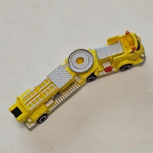 Micro Machines Mattel Planet Hot Wheels Fire Engine Truck Yellow Missing Ladders - Picture 1 of 8