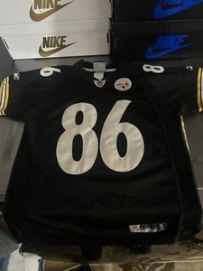 Reebok NFL Equipment Hines Ward Jersey Pittsburgh Steelers Black Stitched Men S - Picture 1 of 2